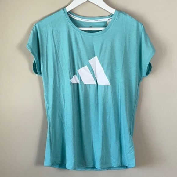 Adidas  3-STRIPES TRAINING TEE Mint Ton / White - Picture 1 of 6